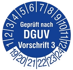DGUV-V3 Prüfsiegel